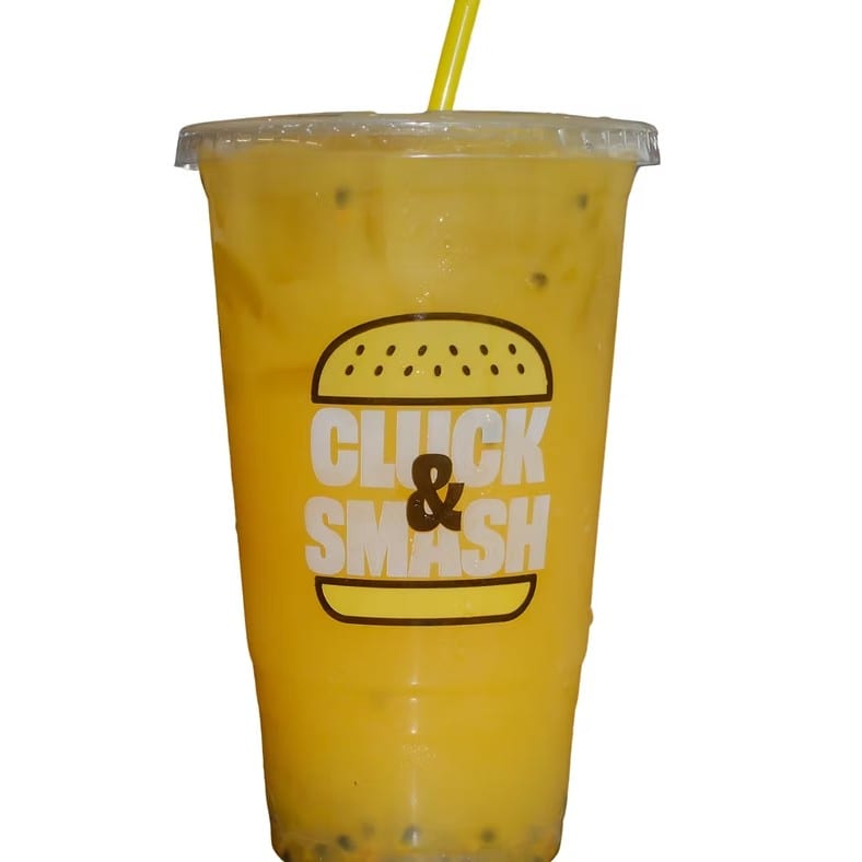 Mango passion fruit agua fresca.