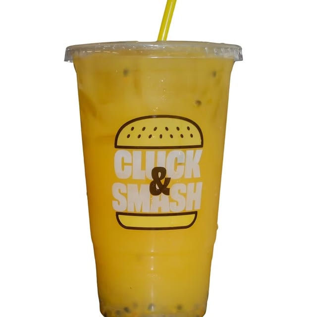 Mango passion fruit agua fresca.