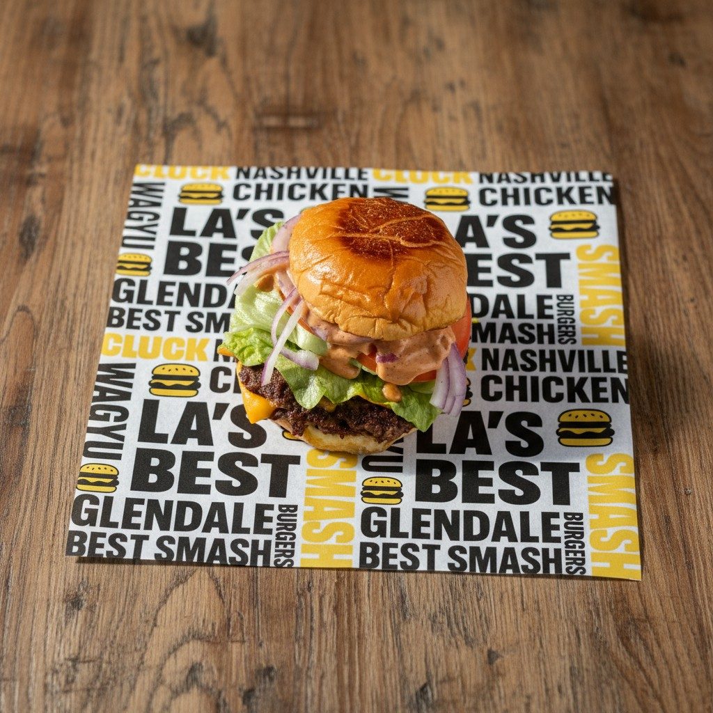 OG Smash Burger with Lettuce - Single Wagyu Patty.