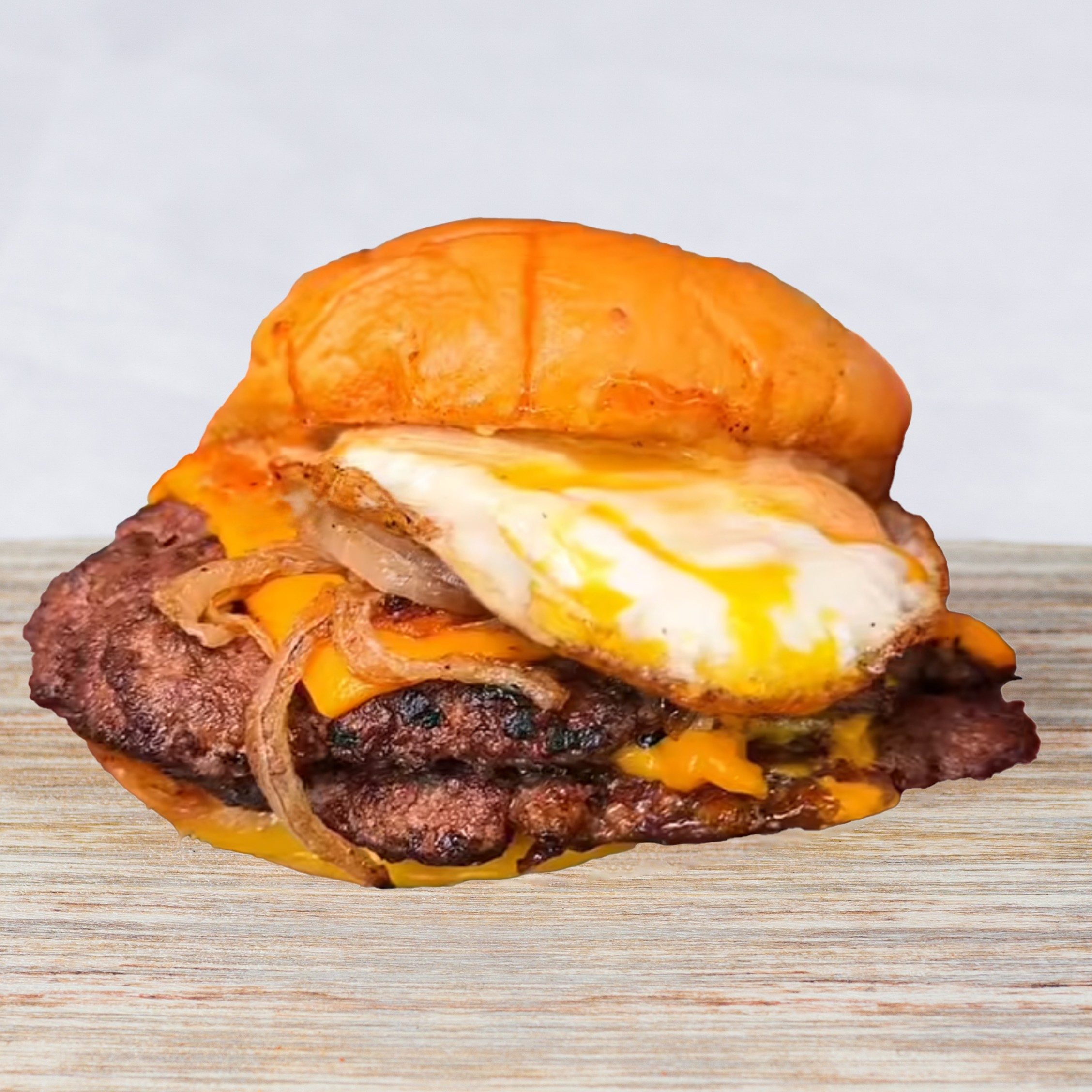 Breakfast Smash Burger - BREAKFAST OUTLAW.